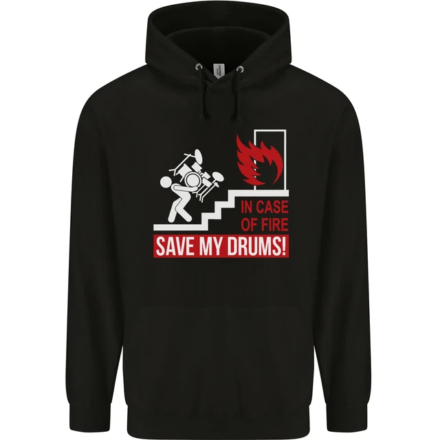 Emergency Drums Drummer Drumming Childrens Kids Hoodie