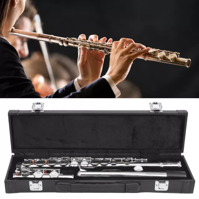 Concert Flute Student / Beginner Silver School Band Flutes Instrument