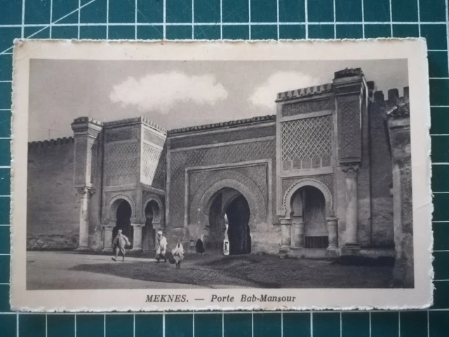 HH354 CPA Tbe Photo Circa 1926 Morocco - Meknes Holder Bab Mansour