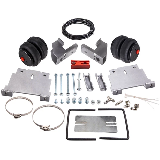 Rear Air Spring Kit Bags Air lines For Silverado 1500 2007-2018 6 Lug Wheels