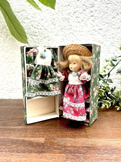 Petite Poupée Ancienne Allemande En Porcelaine - Années 1930 - 13cm - Collection