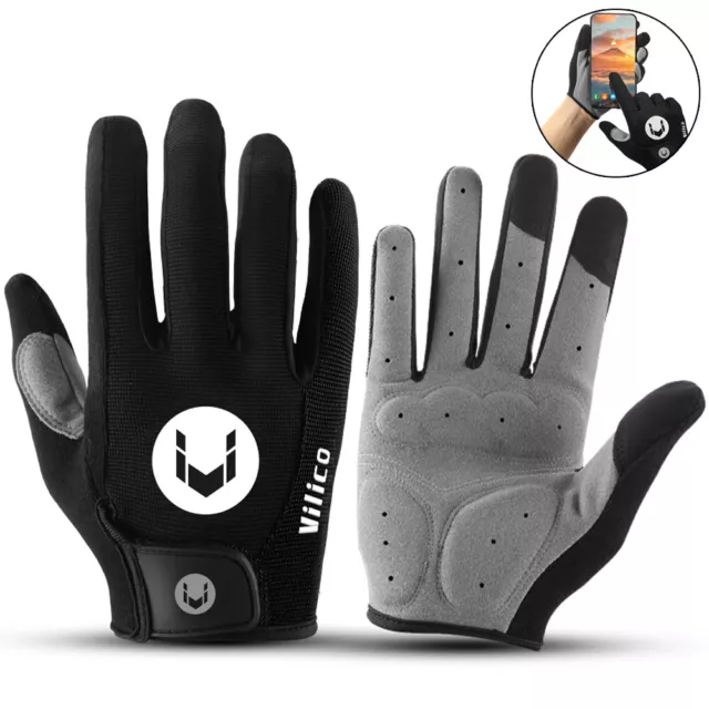 Cycling Gloves Motocycle Mountain Bike Gloves for Men Full Finger Biking Gloves