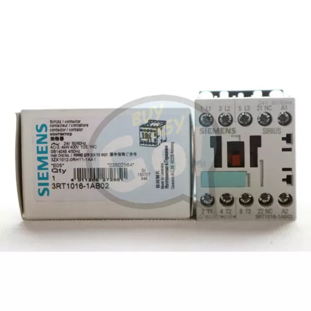 ONE Siemens 3RT1016-1AB02 AC24V Contactor New