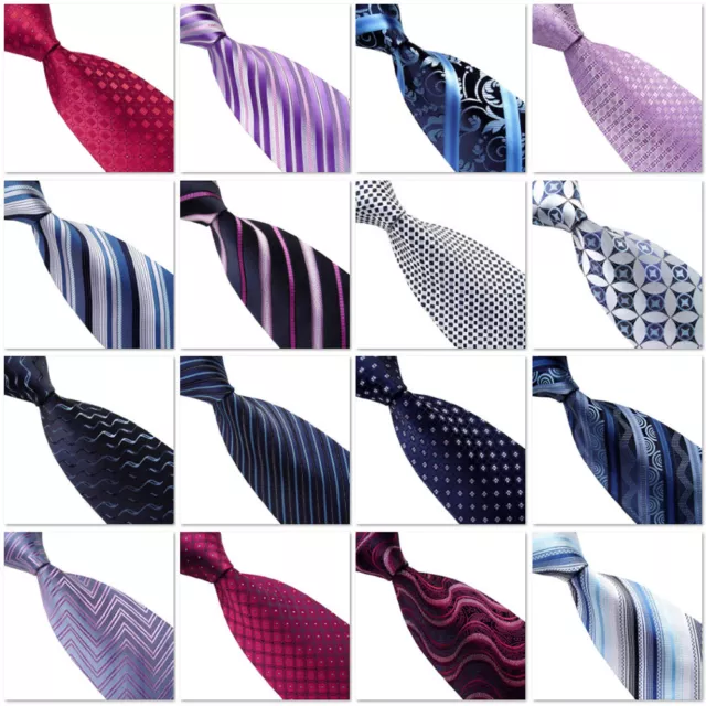 Mens Pattern Business Formal Ties Striped Woven Silk 10cm Necktie Deign Pattern