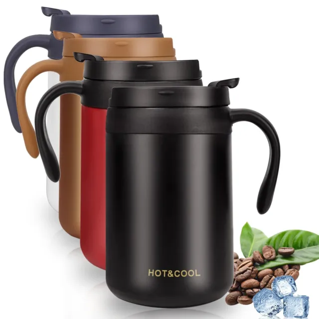 Stainless Steel Thermos Mug Tea Coffee Thermal Cup with Lid Insulated Travel Mug