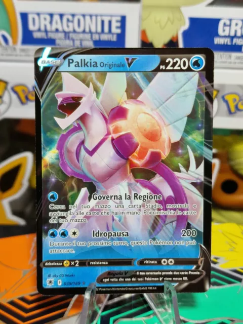 Carta Pokémon Palkia Originale V ASTRO (ASR 040) - Ultra Rare - Lucentezza  Siderale - Near Mint - Italiano