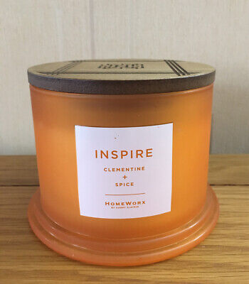 Homeworx 3 velas de mecha de Harry Slatkin inspirada clementina y aromaterapia de especias