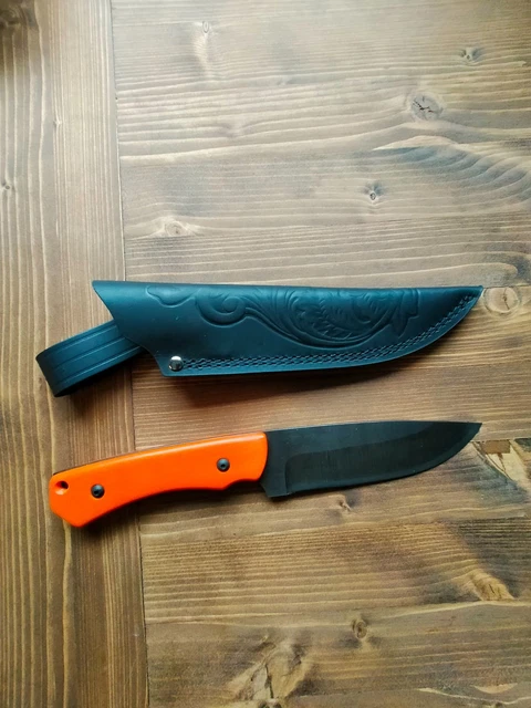 COLTELLO DA CACCIA Lama Fissa Artigianale In Acciaio C70 Balestra Forgiato Legno EUR 29,99 - IT