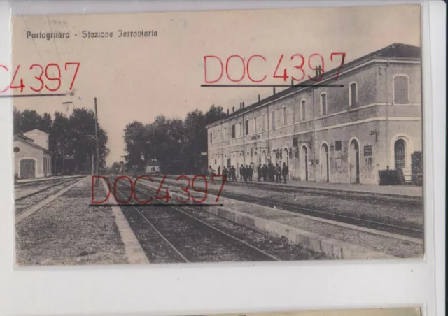 Portogruaro Venezia Interno Stazione Animata Fpv 1916 Bella