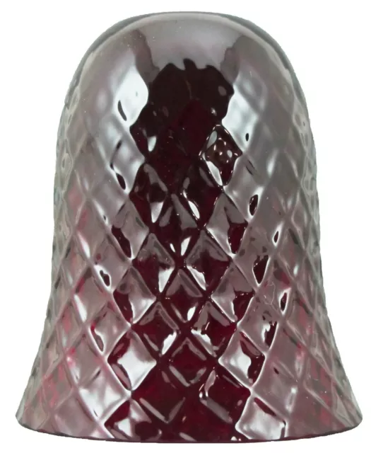 XXL Fingerhut aus rotem Glas - AE 541