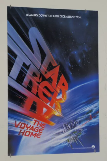 1986 Star Trek IV Voyage Home 20 x 13 1/2" movie poster: Printer's error version