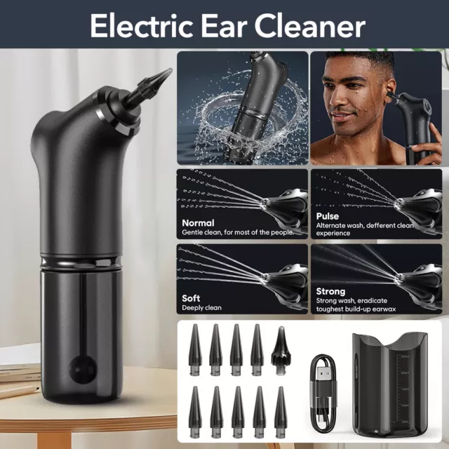 Ear Wax Removal Tool Water Powered Wush Ear Cleaner Electric Ear Cleaning Kits