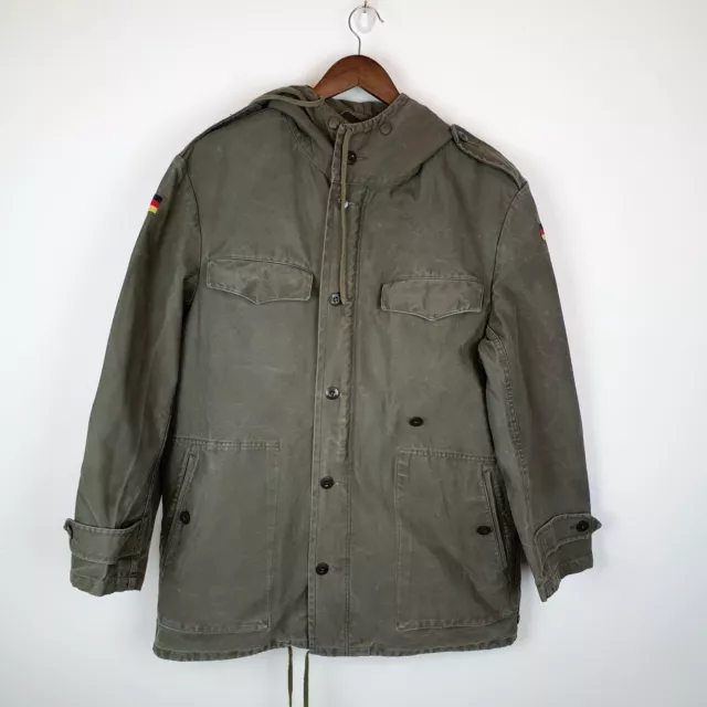 Giacca Parka Militare Vintage Da Uomo Taglia L Scharrer Untergriesbach anni 70