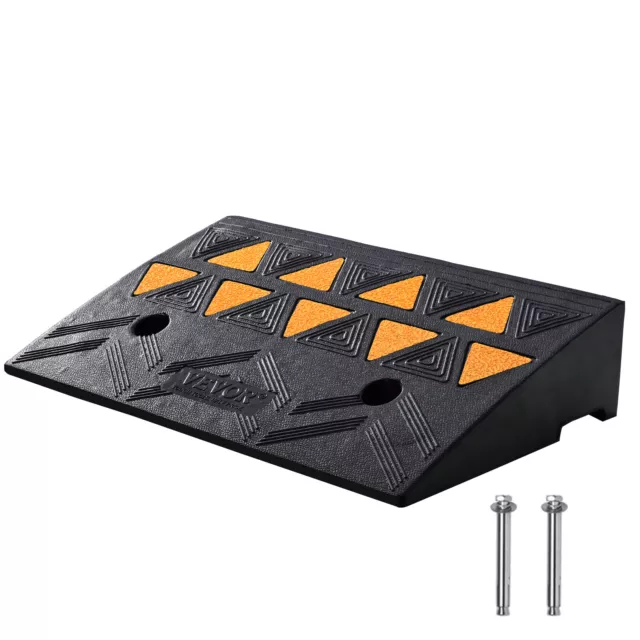 VEVOR Rubber Curb Ramp Driveway Ramp for Curb 4.25" Rise 19.7" Wide 33069 lbs