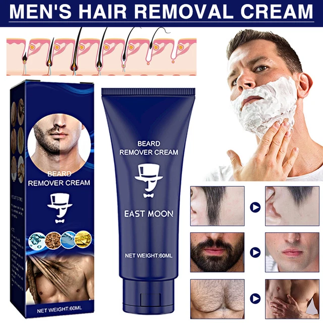 Crema depilatoria uomo rimozione barba permanente per viso corpo peli G