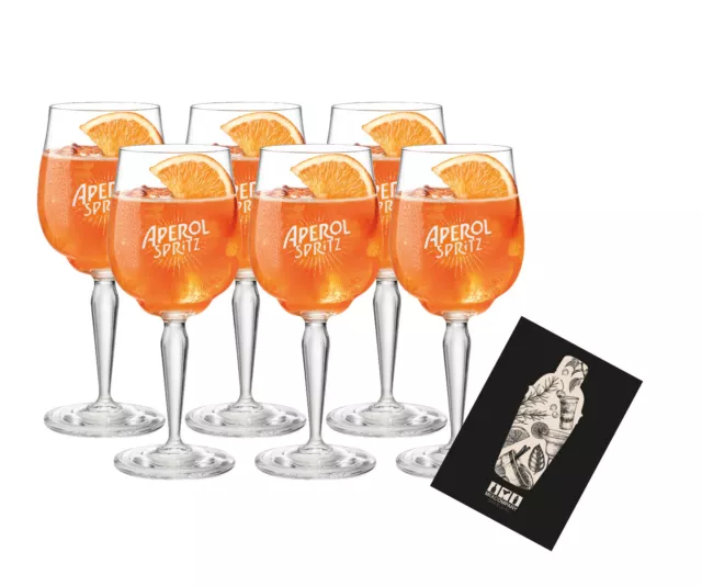 Aperol Spritz Glas 6er Set Gläser neu - 6x Weingläser / Ballonglas