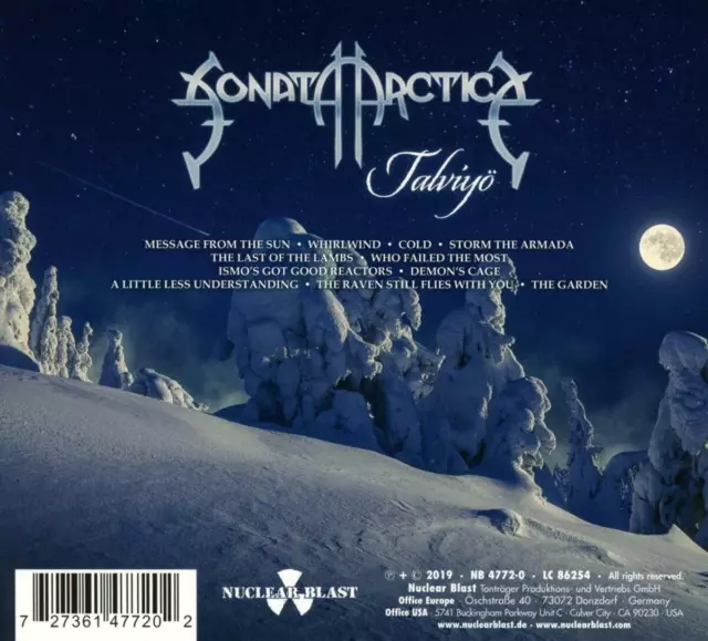 Sonata Arctica -  Talviyö / Limited Edition Digipak CD 2019 / Neu & Ovp !!! 2