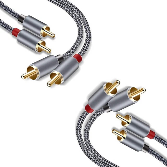 2Xd Gold-Plated] 2RCA Male to 2RCA Male Stereo Audio Cable for Home Theater U2K6