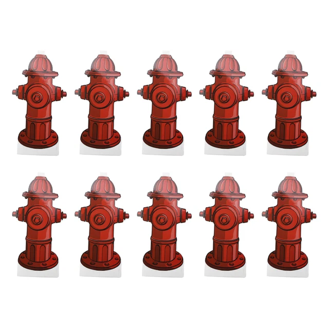 10pcs Dog Pee Pad Trainer Paper Fire Hydrant Shaped Pet Diaper Pad Guide For Ejj
