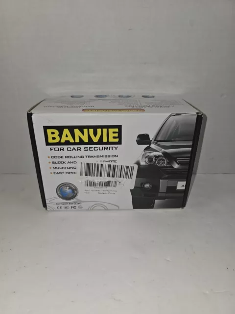 Banvie Vehicle Security Car Alarm 2 Way LCD Sensor Remote Engine Start System