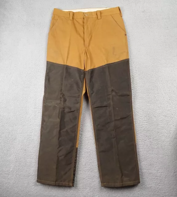 Vintage USA Made Saftbak Brush Guard Briar Proof Hunting Pants   34 x 32"
