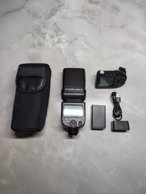 Flashpoint Zoom Li-on III R2 TTL Flash & R2 Pro II Transmitter For Sony Cameras