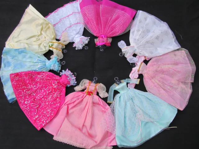 1x DOLL SIZED PARTY DRESS or BALL PRINCESS GOWN & 1 PAIR SHOES UKSELLER FREE P&P 2