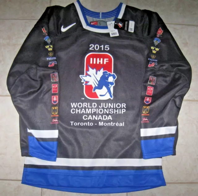 2015 IIHF World Junior Hockey Championship OFF. LIC. NIKE Jersey, Men's S, NWT!