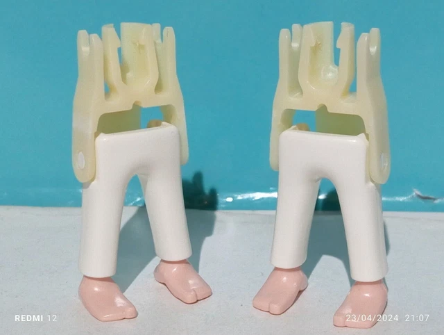 PLAYMOBIL X2 PIERNAS PÌES DESNUDOS DESCALZO 3750 VIKINGO GALO PASTOR PIRATA