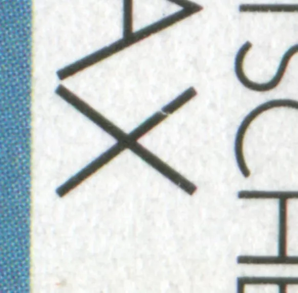 1569 Max Ernst 1991 mit PLF gebrochenes X in MAX, Feld 8, **