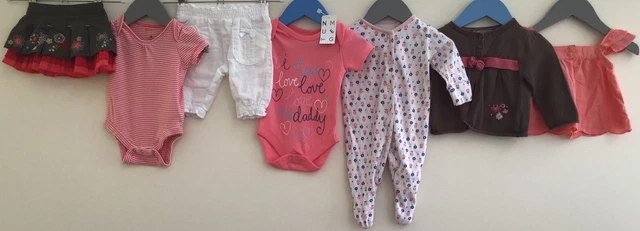 Pacchetto vestiti per bambine 0-3 neonato noce moscata gap primi giorni mamme e papà