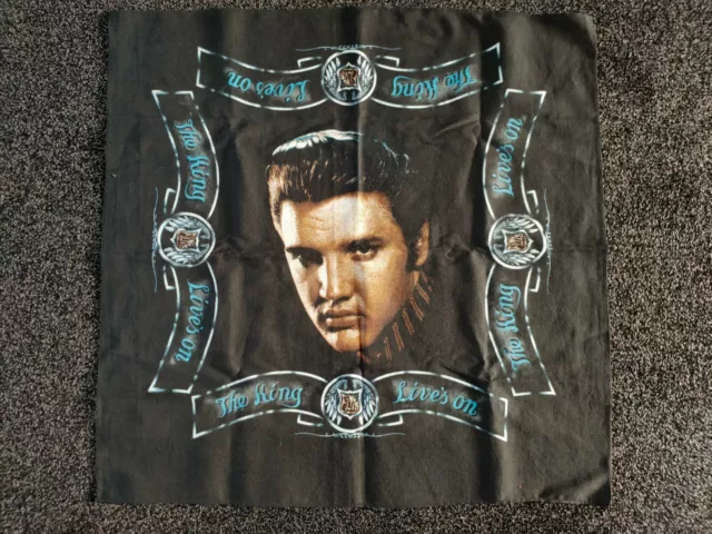 Elvis Presley - Tea Towel - Kitchen Towel - The King Lives On - 60cm x 61cm