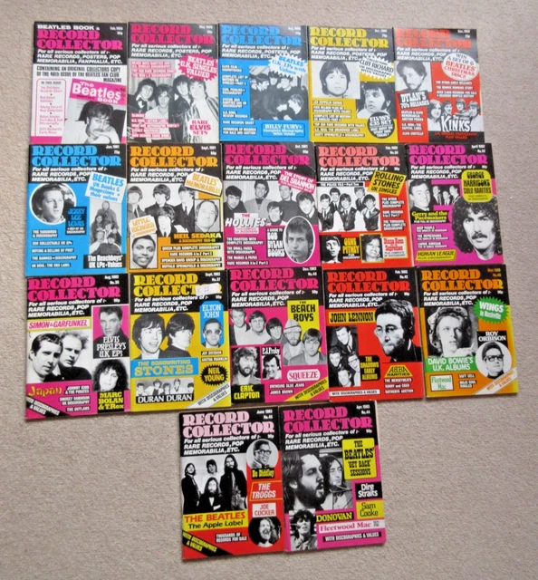 Colactor 17 X Record Collector Magazine Mega Bundle 1980s 1981s 1982s 1983s £16. ...