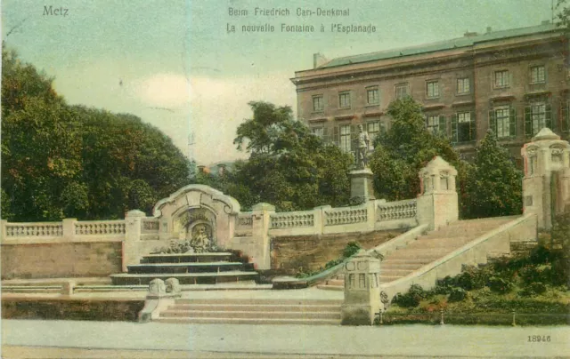 57 - METZ - nouvelle fontaine a l'esplanade