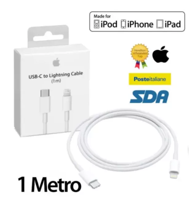 Cavo Originale Usb-C Per Iphone Da 20W Cavo Type Tipo C X Xs 11 12 13 14 Max Pro