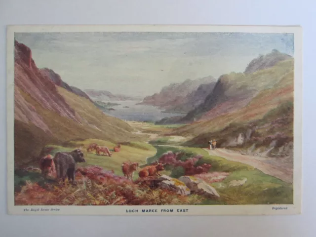 Loch Maree Wester Ross Scottish Highland from the East Vintage Art Postcard K27