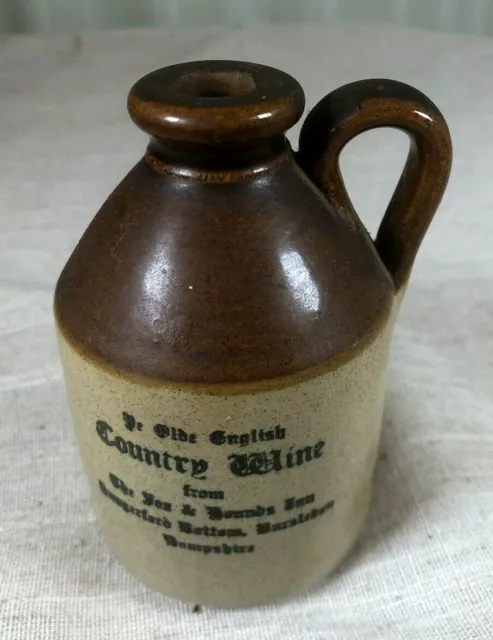 Vintage Moira Farmhouse Stoneware Countryman Farm Cider Jug H11cm W8cm