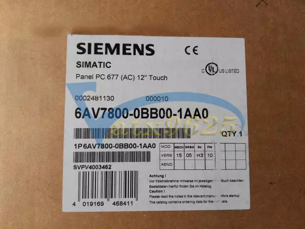 NUEVO UN Siemens 6AV7800-0BB00-1A0 6AV7 800-0BB00-1A0