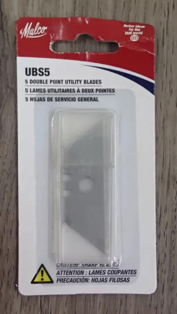 New Malco UBS5 Utility Blades Made with special alloy steel & precision ground