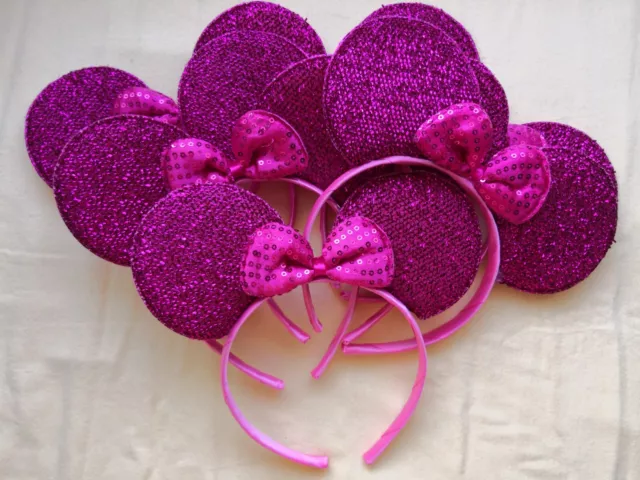 Minnie Mickey Ears Disney Theme Headband Disneyland Reveal