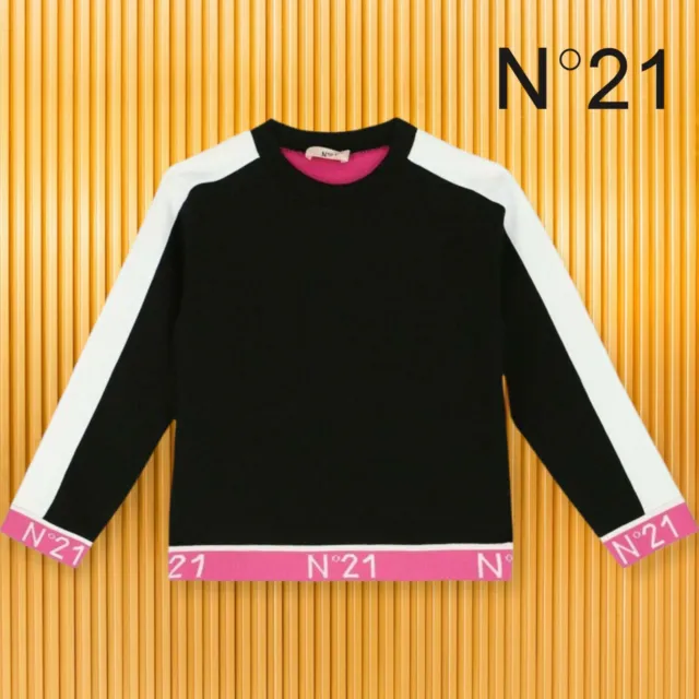 N°21 Girls Black & Pink Sweatshirt / Girls 16 Years / RRP $224