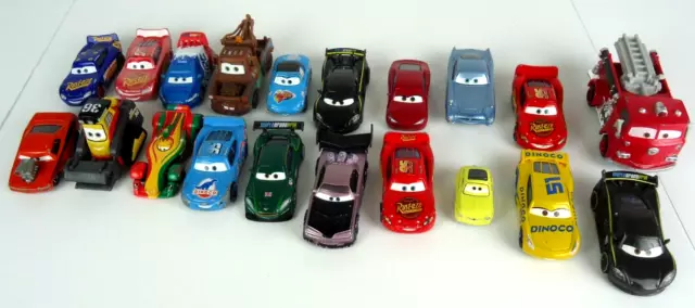 Disney Pixar Cars Lot Of Diecast Toys Car Movies Huge lot of 20 Vehicles 1:55