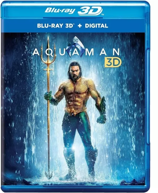 Aquaman 2019 Blu-ray 3D Movie Region Free Without Case Free Shipping