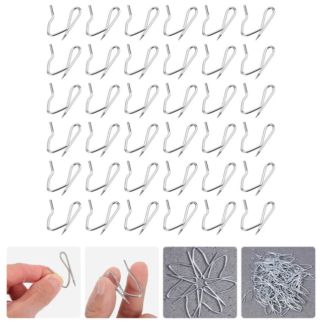 SET GANCI PER TENDE A PIEGHE REGOLABILE IN PLASTICA BIANCHE 75MM