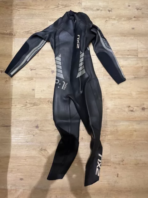 2XU Propel P:1 Wetsuit Mens Black/Silver (Size: UK Medium)