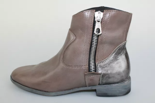 chaussures femme CRIME LONDON - 38 EU - bottines beige cuir DP835