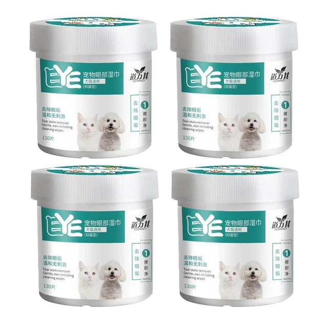 4 Boîtes De Lingettes Anti-taches DOG TEAR   YEUX POUR CHATS