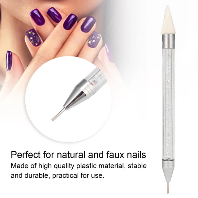 (Lápiz Blanco) Pluma para Puntos de Uñas Arte en Uñas Pluma para Puntos Elegante y