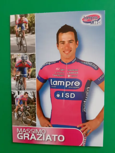 CYCLISME carte cycliste MASSIMO GRAZIATO équipe LAMPRE ISD 2012