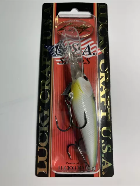LUCKY CRAFT PEARL Threadfin Shad Slim D-9 USA Series Made In Japan